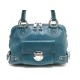 SAC A MAIN MARC JACOBS 32 CM EN CUIR BLEU CANARD LEATHER HAND BAG PURSE 390€