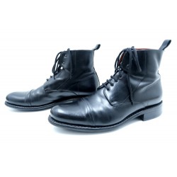 CHAUSSURES PARABOOT BOTTINES 7.5 41.5 FR EN EN CUIR NOIR BOOTS BOTTILLONS 600€