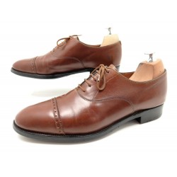 CHAUSSURES JOHN LOBB DOMINGO RICHELIEU 8E 42 LARGE EN CUIR MARRON SHOES 1370€