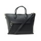 NEUF SAC A MAIN LONGCHAMP MAILBOX PORTE DOCUMENTS CUIR NOIR BANDOULIERE BAG 950€