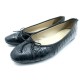 BALLERINES CHANEL CUIR FACON CROCO 38 