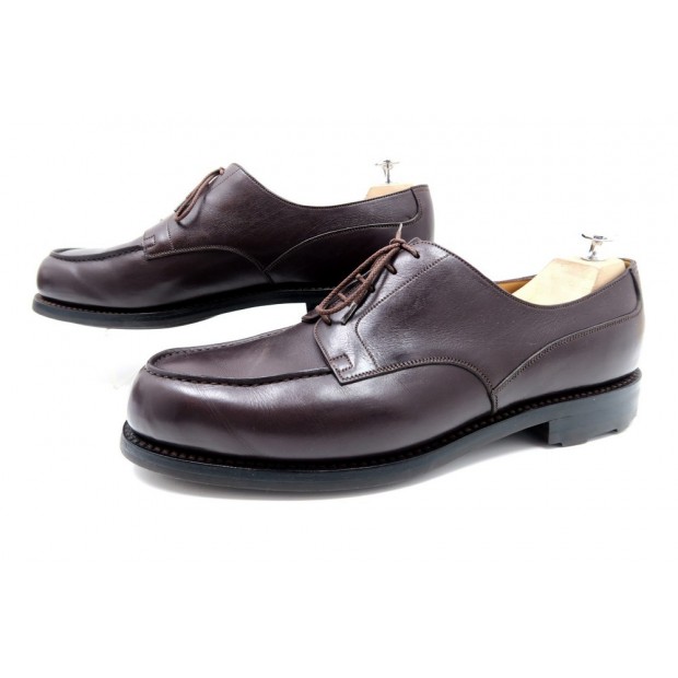 NEUF CHAUSSURES JM WESTON GOLF DERBY 641 12.5D 46.5 L EN CUIR MARRON SHOES 670€