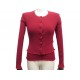 NEUF TWIN SET PAULE KA GILET + T-SHIRT TOP EN LAINE M 38 ROUGE NEW WOOL 460€