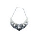 NEUF COLLIER PLASTRON SWAROVSKI + BOITE 