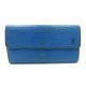 PORTEFEUILLE LOUIS VUITTON SARAH CUIR EPI BLEU COMPAGNON WALLET BILLFOLD 570€