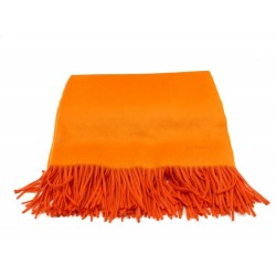 NEUF PLAID COUVERTURE HERMES 150X200 CM ORANGE 