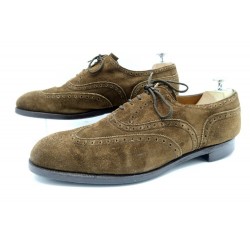 CHAUSSURES EDWARD GREEN RICHELIEU BOUT FLEURI 9.5F 43.5 LARGE DAIM SHOES 1065€