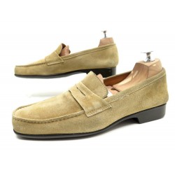 CHAUSSURES MOCASSINS JM WESTON DAIM BEIGE 5.5 40.5 