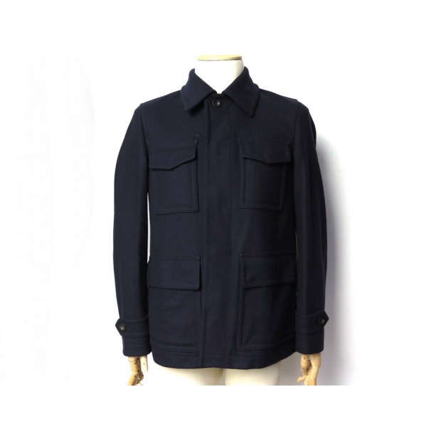 NEUF MANTEAU BELSTAFF CHATTERFORD 71050429 46 UK M 50 LAINE BLEU WOOL COAT 755€