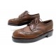 CHAUSSURES JM WESTON DERBY TRIPLE SEMELLES 5C 38 FR FEMME CUIR MARRON SHOES 925€