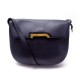 SAC A MAIN DELVAUX BANDOULIERE EN CUIR BLEU MARINE BLUE LEATHER HAND BAG 2600€