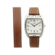 MONTRE HERMES CAPE COD TONNEAU GM CT1.710 CUIR DOUBLE TOUR QUARTZ WATCH 2550€