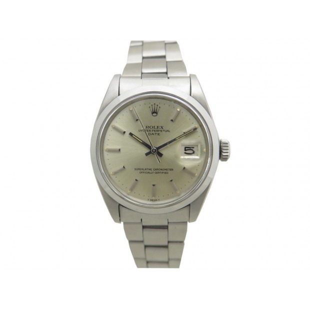  VINTAGE MONTRE ROLEX OYSTER PERPETUAL DATE ACIER AUTOMATIQUE