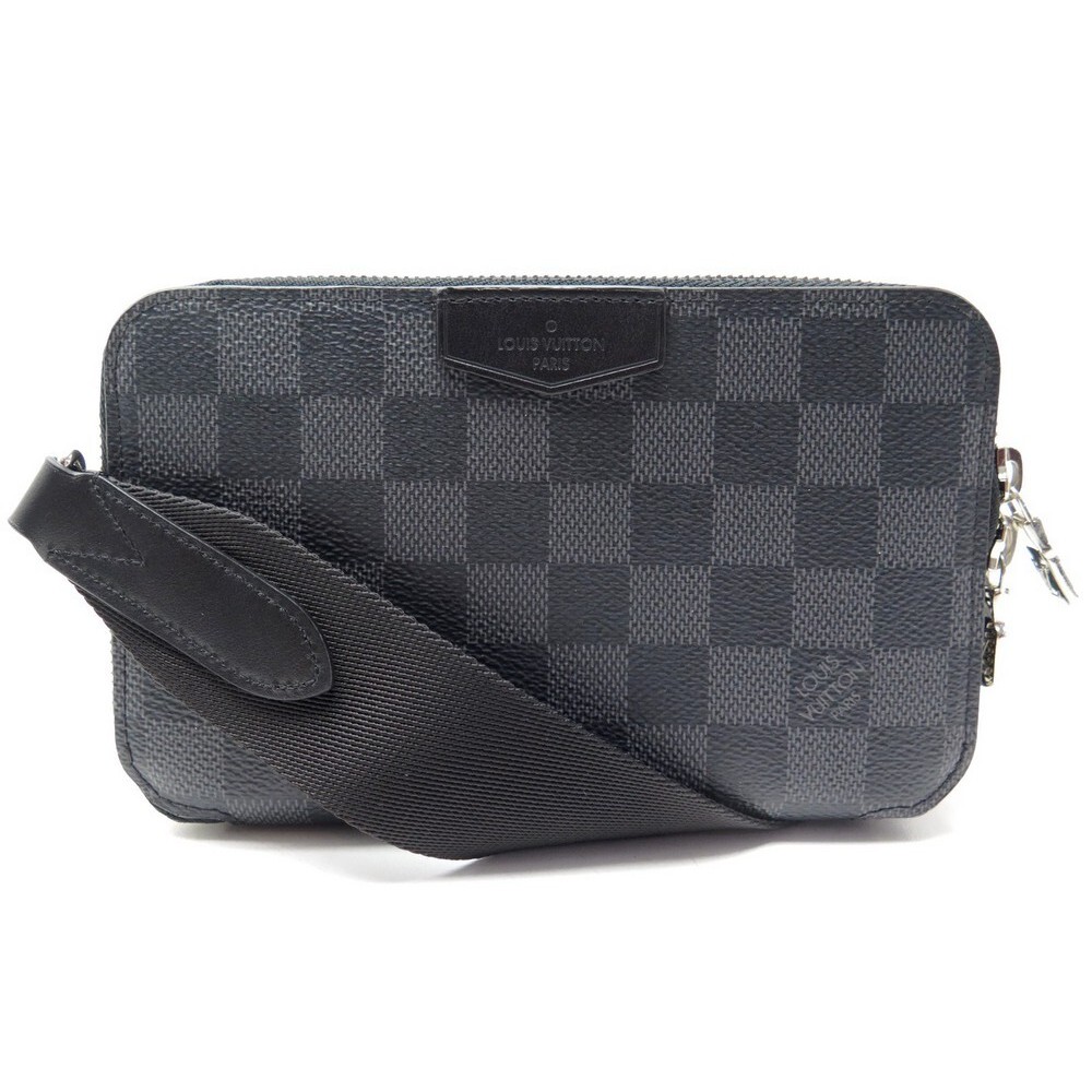 Louis Vuitton Alpha Wearable Wallet Damier Graphite Black