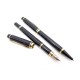  2 STYLOS BILLE ET PLUME WATERMAN 100 IDEAL RESINE NOIR 