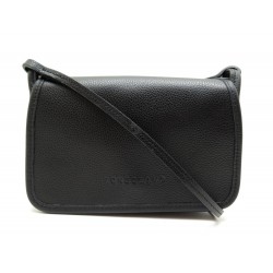 NEUF SAC A MAIN LONGCHAMP LE FOULONNE BANDOULIERE CUIR GRAINE NOIR HAND BAG 250€