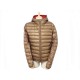 BLOUSON MONCLER DOMINIC T2 M 48 DOUDOUNE LEGERE MANTEAU MARRON JACKET COAT 550€