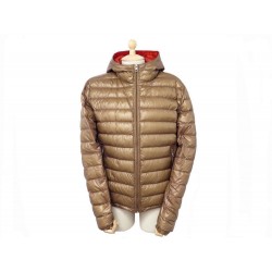 BLOUSON MONCLER DOMINIC T2 M 48 DOUDOUNE LEGERE MANTEAU MARRON JACKET COAT 550€