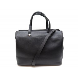 NEUF SAC A MAIN LONGCHAMP LE FOULONNE CABAS BANDOULIERE CUIR NOIR HAND BAG 490€