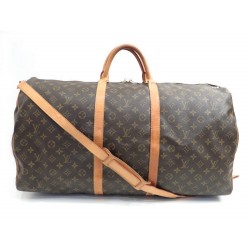 SAC DE VOYAGE A MAIN LOUIS VUITTON KEEPALL BANDOULIERE 60 MONOGRAM LV BAG 1320€