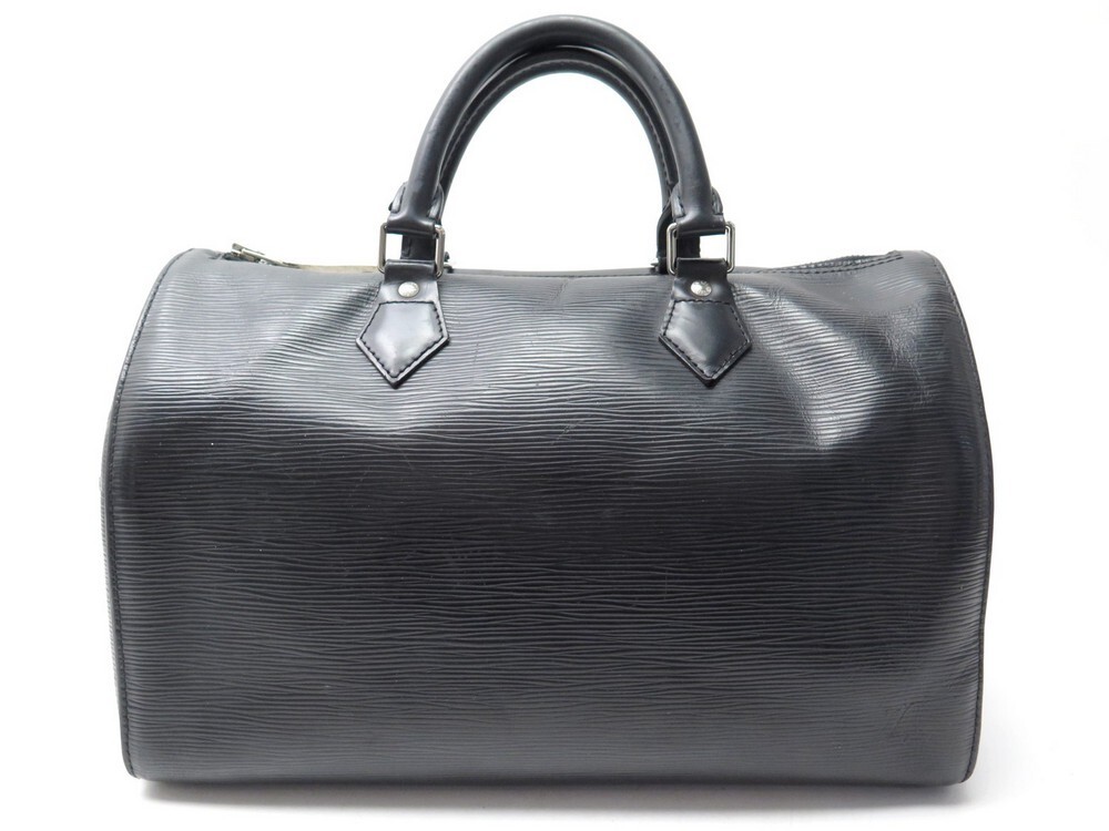 Auth Louis Vuitton Epi Speedy 35 M42992 Women's Handbag Noir