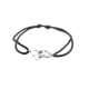 BRACELET DINH VAN DOUBLE COEUR R9 OR BLANC CORDON + BOITE 