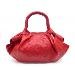 SAC A MAIN LOEWE NAPPA AIRE EN CUIR ROUGE LEATHER HAND BAG PURSE 1400€