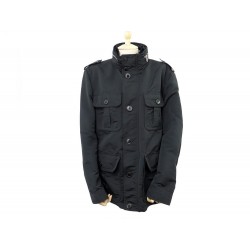 BLOUSON MONCLER CHATAIGNIER HOMME T5 M 50 VESTE NOIR MANTEAU LEGER COAT 700€