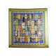 NEUF FOULARD HERMES COLLIERS DE CHIENS JAMIN CARRE 90 SOIE BOITE SILK SCARF 410€