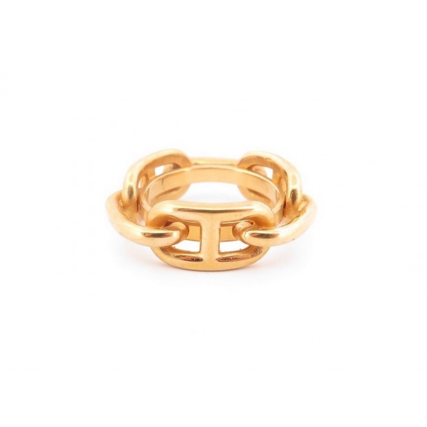 ANNEAU DE FOULARD HERMES REGATE CHAINE D'ANCRE METAL DORE GOLD SCARF RING 175€