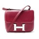 SAC A MAIN HERMES CONSTANCE 14 MICRO EN CUIR EPSOM ROUGE BANDOULIERE HAND BAG