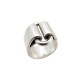  BAGUE HERMES EN ARGENT + BOITE 