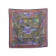 FOULARD HERMES LA MARE AUX CANARDS DUCHESNE CARRE EN SOIE DORE SILK SCARF 350€