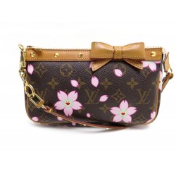 SAC A MAIN LOUIS VUITTON POCHETTE ACCESSOIRES CHERRY BLOSSOM MURAKAMI POUCH 630€