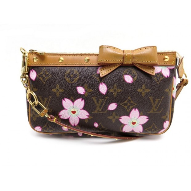 SAC A MAIN LOUIS VUITTON POCHETTE ACCESSOIRES CHERRY BLOSSOM MURAKAMI POUCH 630€