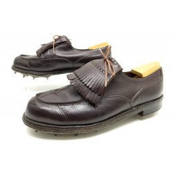  CHAUSSURES JM WESTON DE GOLF CUIR MARRON 