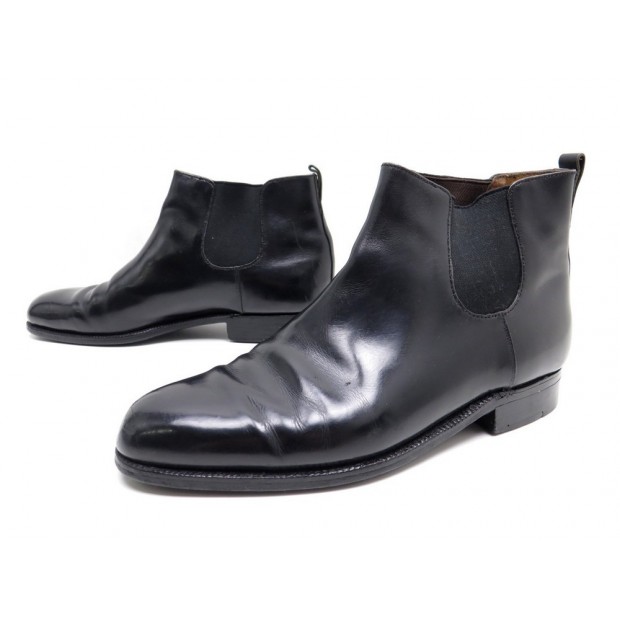  CHAUSSURES JM WESTON BOTTINES CUIR NOIR 