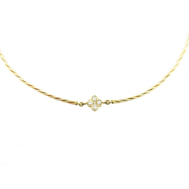 VINTAGE COLLIER CARTIER TRINITY EN 3 ORS & DIAMANTS 0.54CT 40 CM NECKLACE 2300€