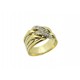 BAGUE OR JAUNE DIAMANT T52 