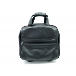 VALISE A ROULETTE TUMI CUIR NOIR 