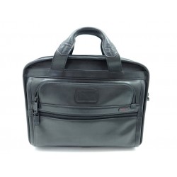 SAC A MAIN TUMI SACOCHE RANGE PORTE DOCUMENTS PC EN CUIR NOIR CARTABLE 415€