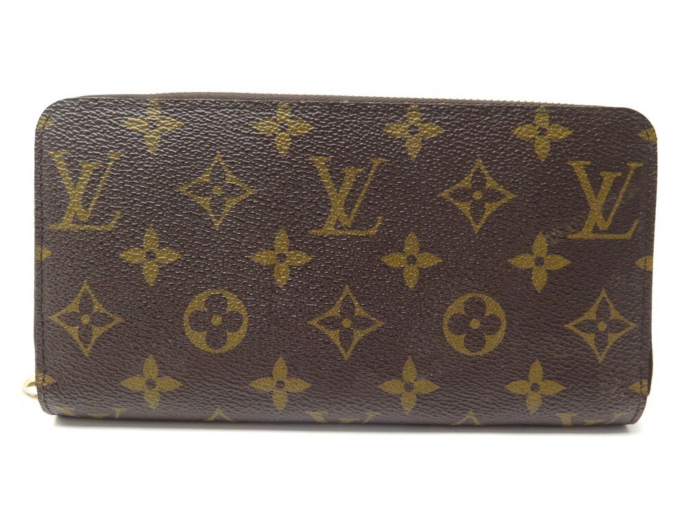 Authentic LOUIS VUITTON Monogram Zippy Wallet M42616 Wallet #260