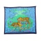 PAREO HERMES TIGRES JUNGLE LOVE ETOLE 145 x 170 CM BLEU & VERT TIGERS SCARF 420€