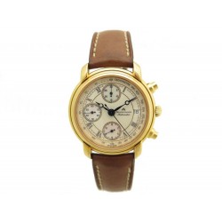 MONTRE MAURICE LACROIX 03274 37MM AUTOMATIQUE CHRONOGRAPHE PLAQUE OR WATCH 2800€