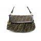 SAC A MAIN FENDI CHEF PM 8BR445 PORTE EPAULE EN TOILE MARRON PURSE HAND BAG 890€