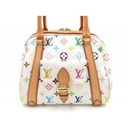 SAC A MAIN LOUIS VUITTON PRISCILLA MONOGRAM MULTICOLOR BLANC MURAKAMI BAG 1450€