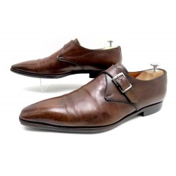  CHAUSSURES A BOUCLES SANTONI CUIR MARRON 