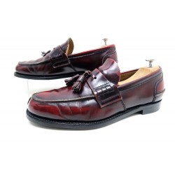 CHAUSSURES CHURCH'S TRENTON 9 43 MOCASSINS A PAMPILLES CUIR ROUGE SHOES 450€