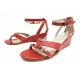 CHAUSSURES BALENCIAGA ARENA 39 SANDALES COMPENSEES EN CUIR ROUGE SHOES 745€