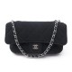 NEUF SAC A MAIN CHANEL EN TOILE MATELASSEE NOIRE TRANSFORMABLE CABAS HAND BAG